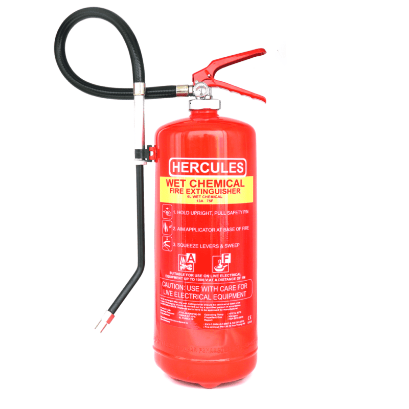 Hercules 6l Wet Chemical fire extinguisher