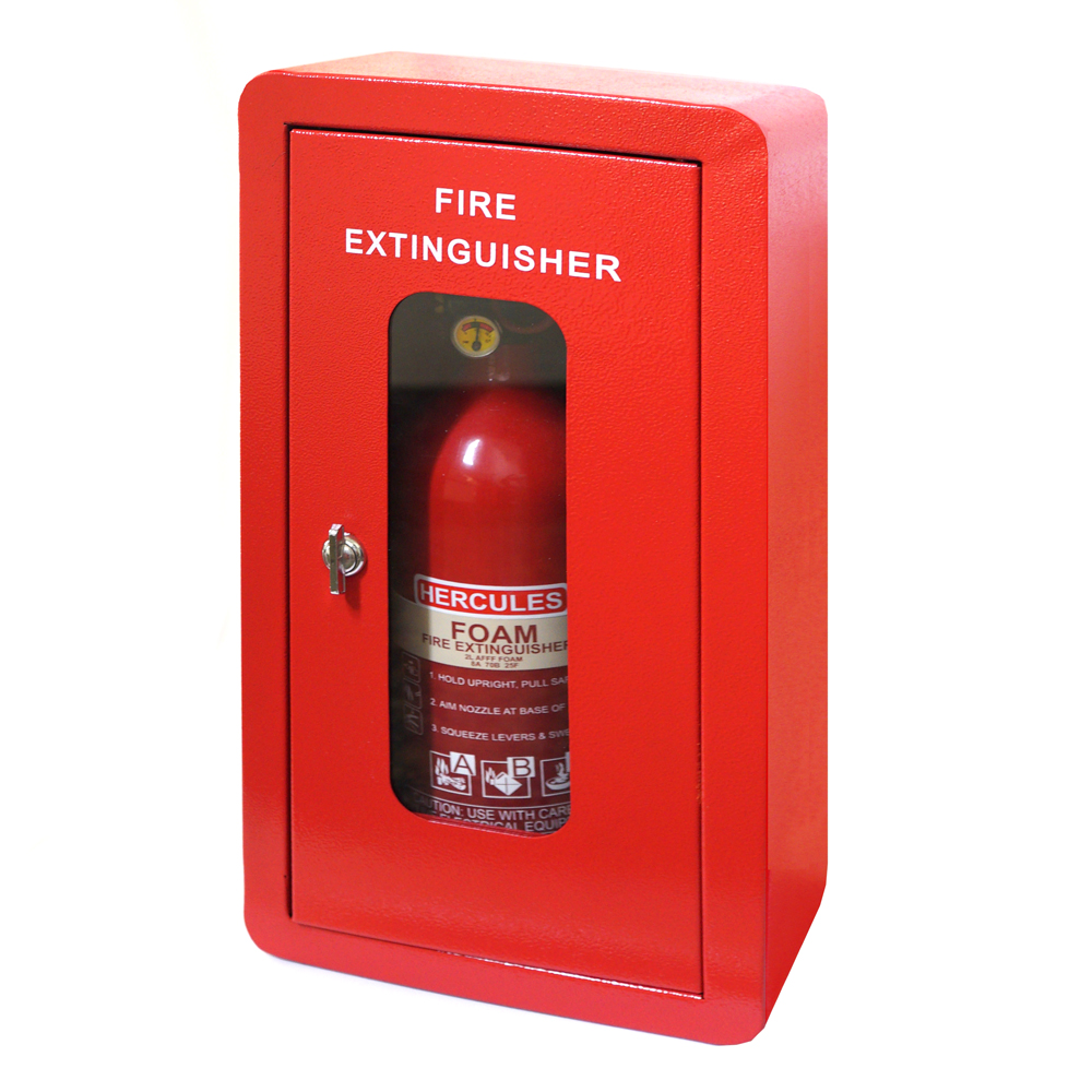 child safe fire cabinet for fire extinguishers